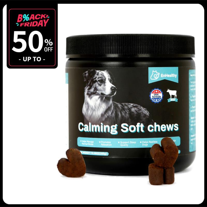 Enhealthy Probiotics Dog Soft Chews Variety Pack 8-In-1 12-In-1 Multivitamins & Calming Joint Gut Skin Heart & Relax Support Beef Flavor Tiktokshop Blackfriday