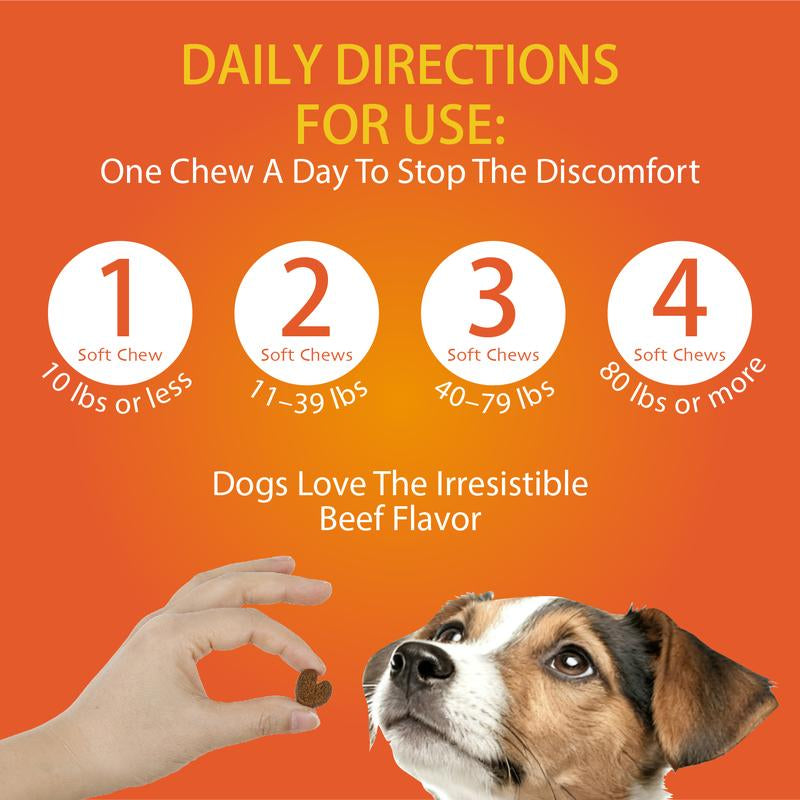 Enhealthy Probiotics Dog Soft Chews Variety Pack 8-In-1 12-In-1 Multivitamins & Calming Joint Gut Skin Heart & Relax Support Beef Flavor Tiktokshop Blackfriday
