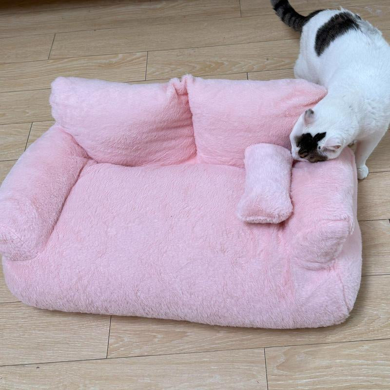 Cozy Flannel Cat Sofa: Washable, Warm, and Perfect for Your Feline Friend