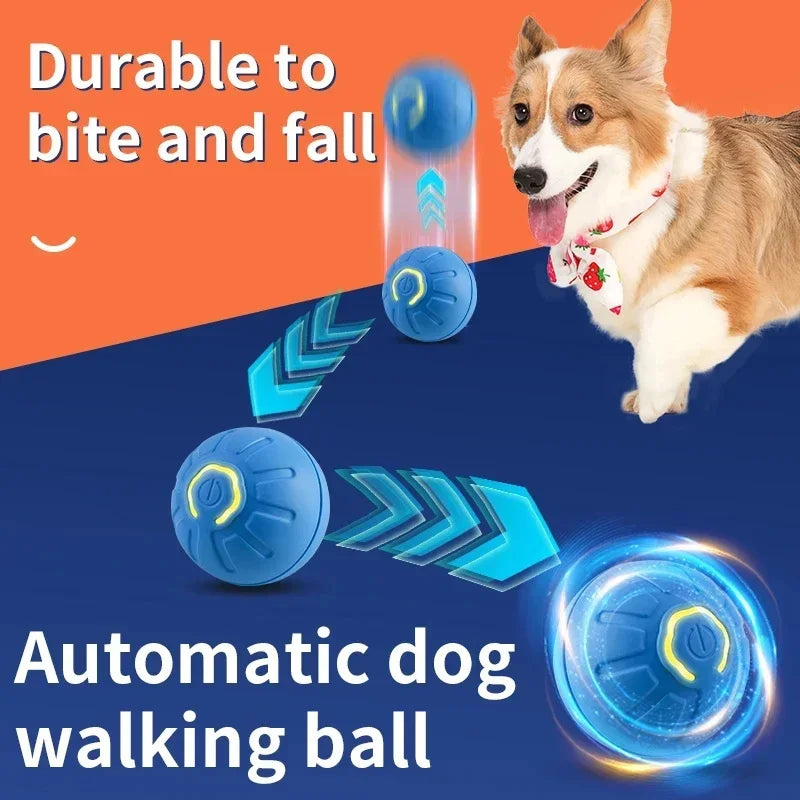 Smart Dog Toy Ball Electronic Interactive Pet Toy Moving Ball USB Automatic Moving Bouncing for Puppy Christmas Gift Cat Product