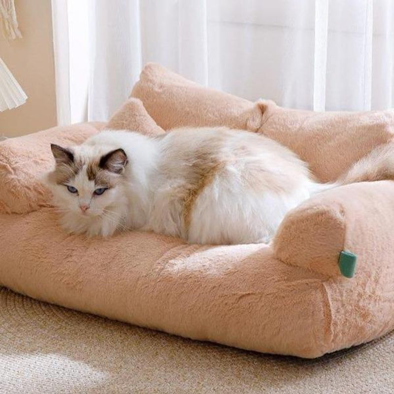 Cozy Flannel Cat Sofa: Washable, Warm, and Perfect for Your Feline Friend