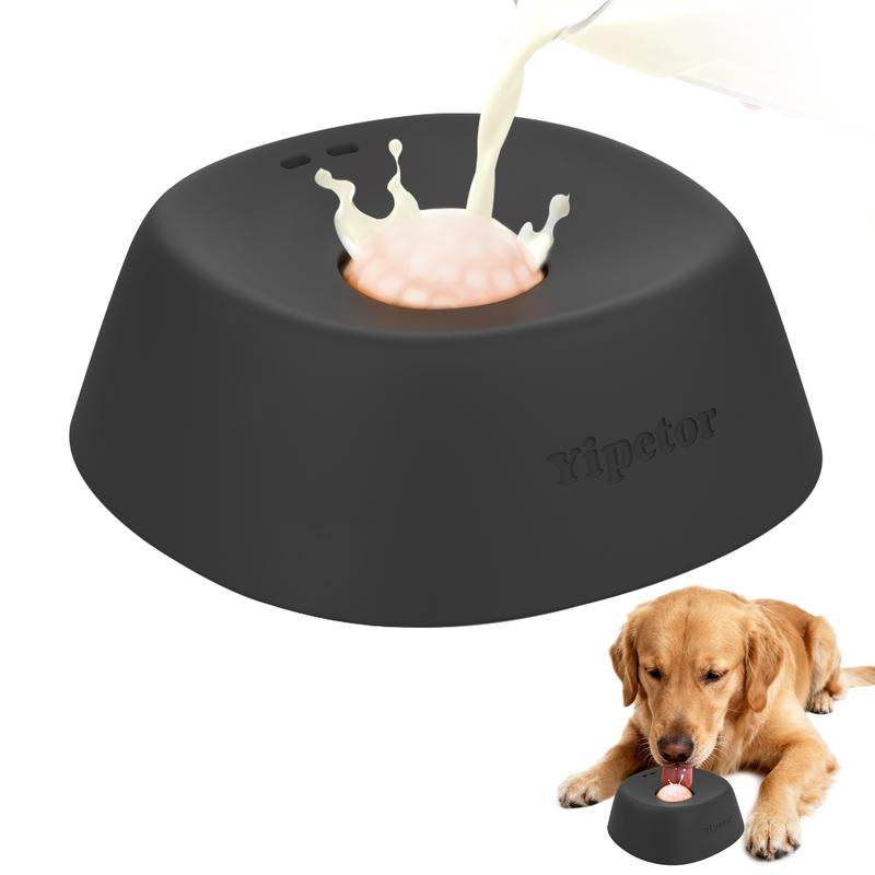 Yipetor Slow Feeder Dog Bowls for Liquid Treat, [Built-In Rolling Ball] No Spill Bone Broth Dog Licking Bowl, Multi-Purpose Puppy Yogurt Feeder Bowl for All Breeds Dietary Supplement/Post-Op Nutrition