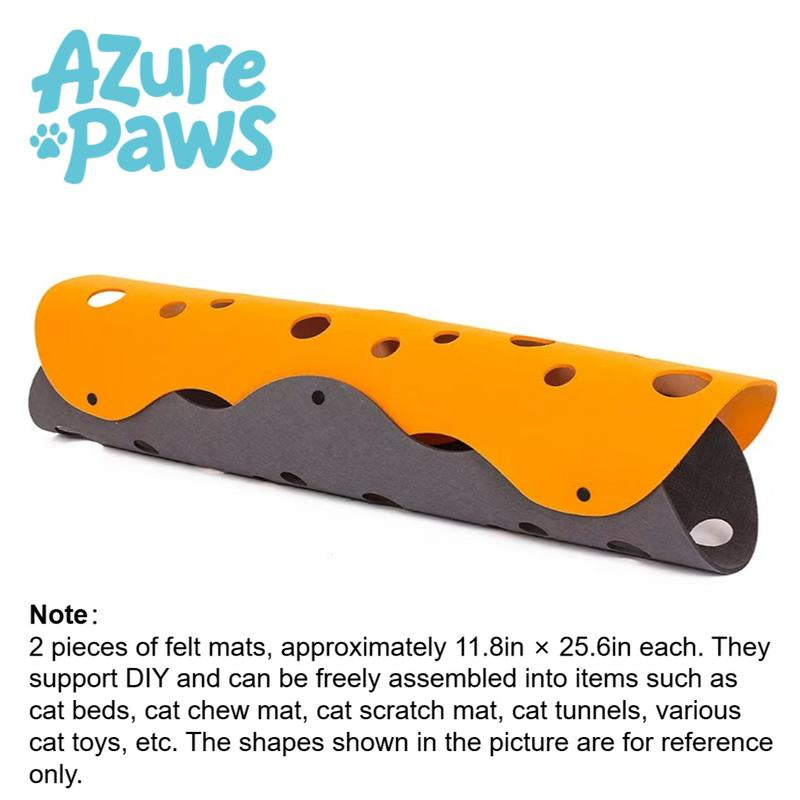 Interlockable Paper Scratch Board: a Multifunctional Pet Toy for Cats – Features Maze Holes, Crawl Tunnel, Scratch Pad, and 2-In-1 Space for Sleeping & Playing; Includes Button Screws, Installation Tools, Ideal for DIY Enthusiasts Festival Gifts